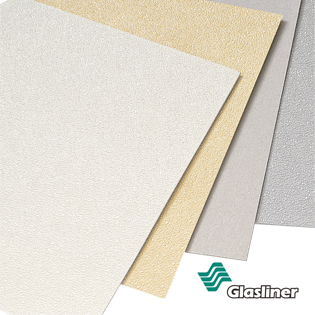 Hojas de panel FRP Glasliner con textura gofrada en tres colores